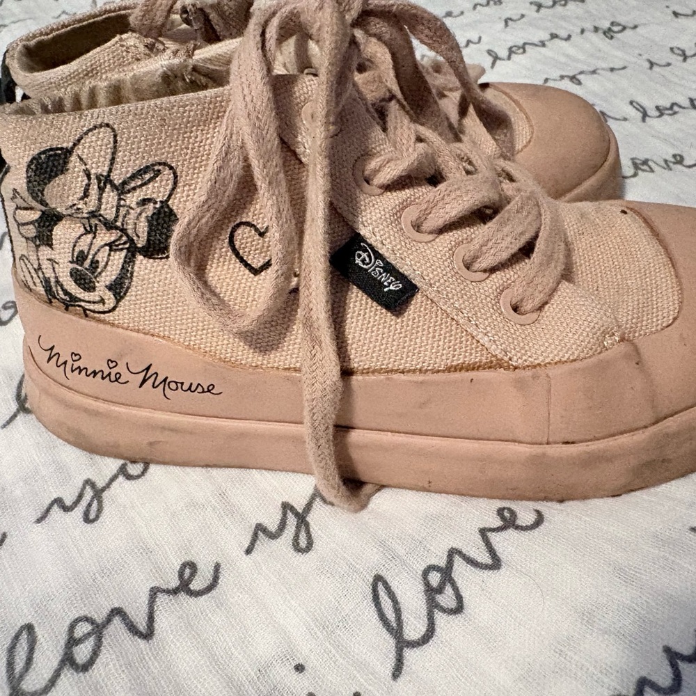 Zara Minnie Mouse High-Top Sneakers for Kids